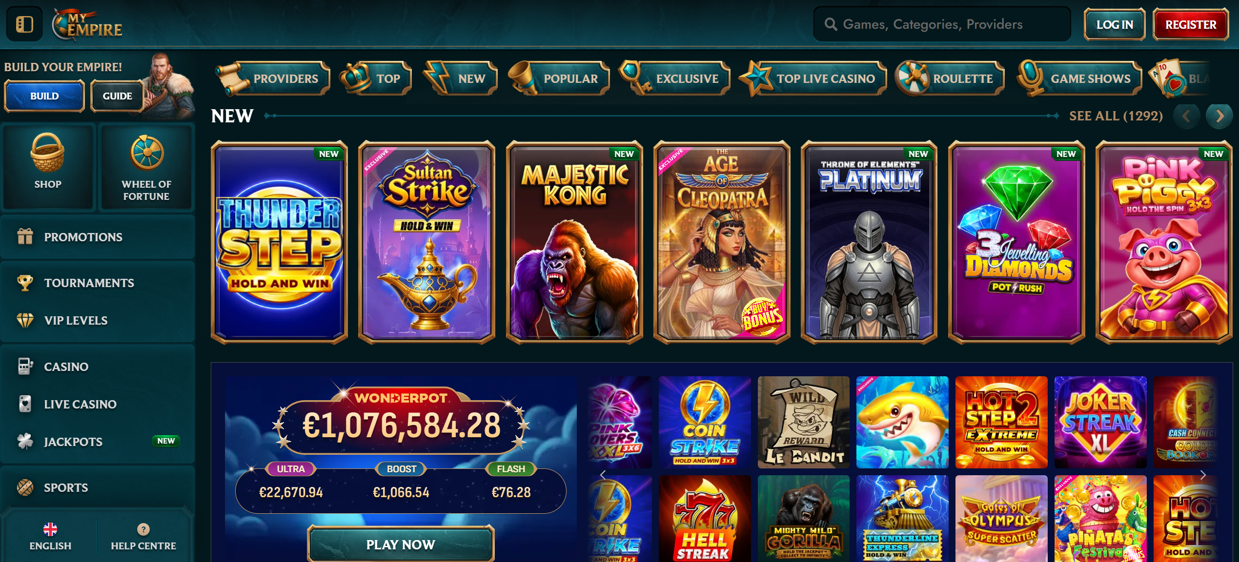 MyEmpire casino lobby