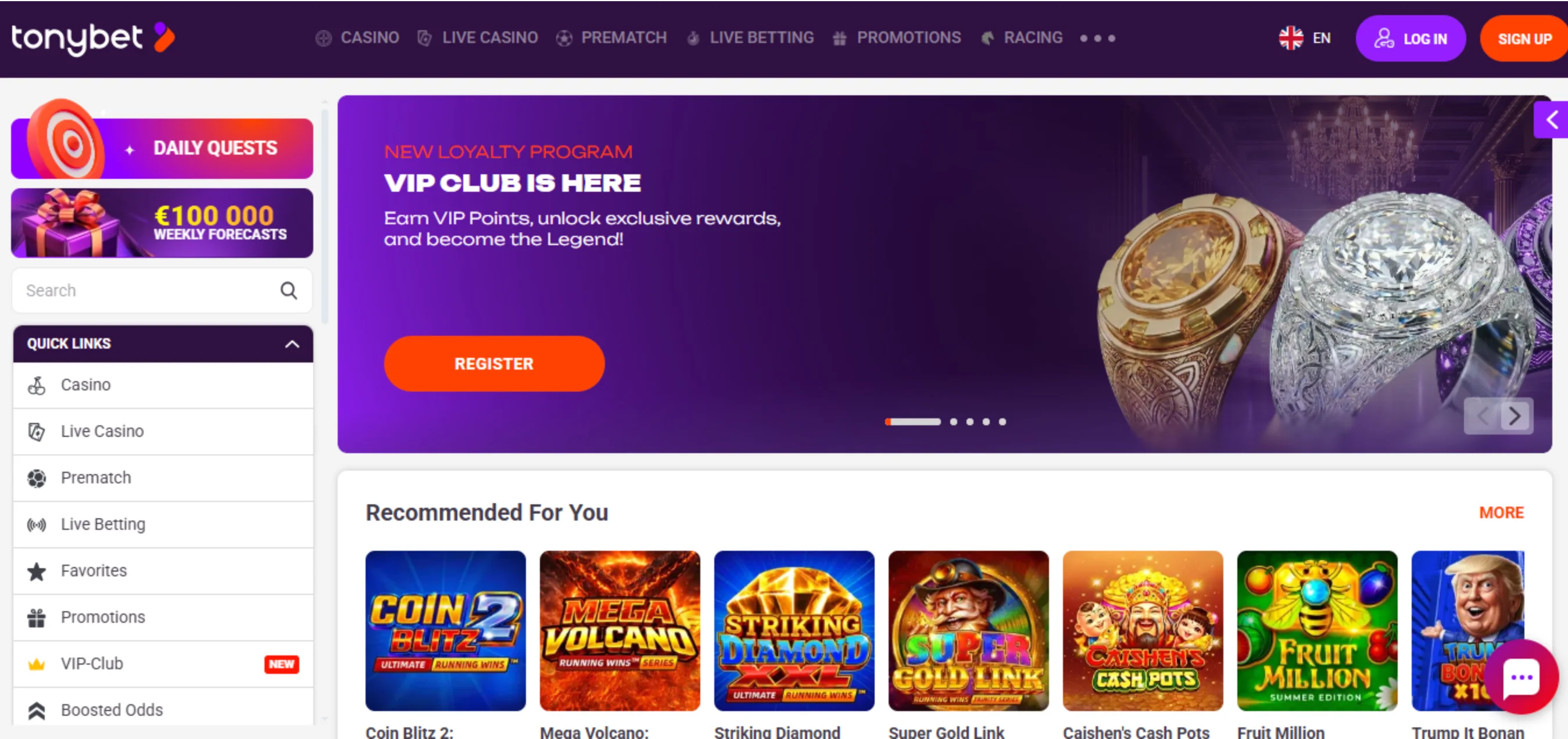 Tonybet Casino